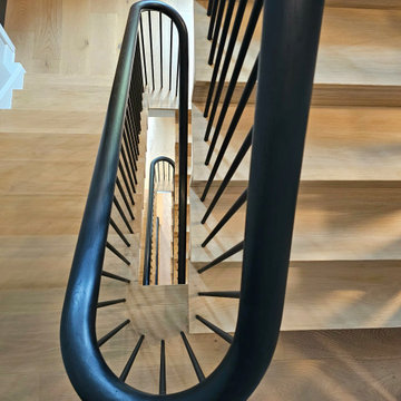 Project #115 | Staircase with Continuous Rail System Without Newels