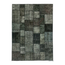 Over-dyed Turkish Patchwork Rug - Area Rugs