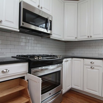 Gas range and built in storage ideas
