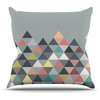 Mareike Boehmer "Nordic Combination" Gray Abstract Throw Pillow, Outdoor, 26" x
