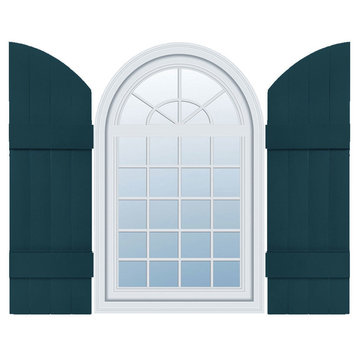 Standard Size Four Board Joined w/Arch Top Shutters, Midnight Blue, 73"x14"