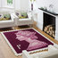 Purple 1p Stamp Rug, 100x120 cm