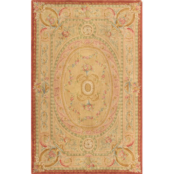Pasargad Savonnerie Collection Hand-Knotted Wool Area Rug, 8'11"x13'9"