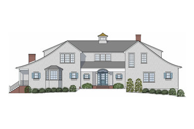 Ogden Pond Residence - Rendering of Front Elevation