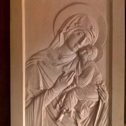 Handcarved Icon Mother of God - Artwork