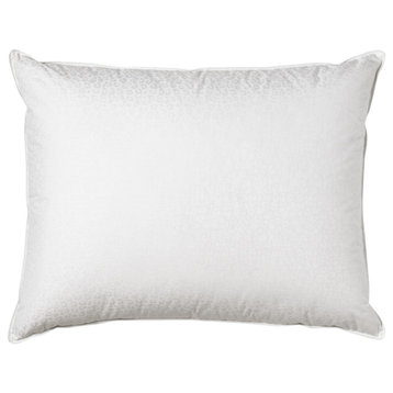 CosmoLiving by Cosmopolitan Leopard Jacquard White Down Bed Pillow, Standard
