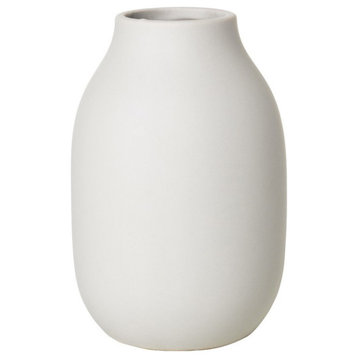 Blomus Colora Porcelain Vase Moonbeam, Cream 6" X 4"