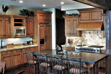 Inspiration for a rustic kitchen remodel in Salt Lake City