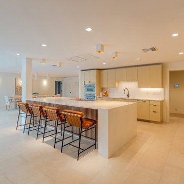 Luxury Living Room With Kitchen Interior, Modern House, Remodeling Ideas