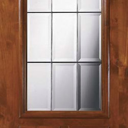 Slab French Front Single Door 96 Alder French 2 Panel 2/3 Lite Glass - Patio Doors