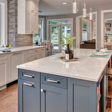 Touch of Modern in a Remodeled Redmond Kitchen