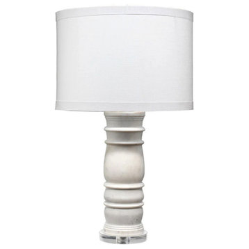 Bardot White New Monument Table Lamp