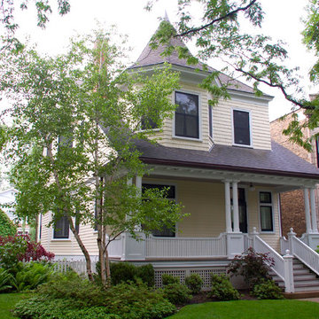 Chicago, IL Exterior Remodel in Hardie & Cedar Shingle Siding