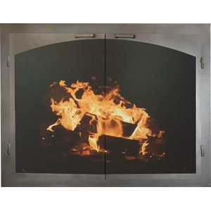 Copenhagen Base Only For Glass Fireplace Screen Set Of 2 Oil