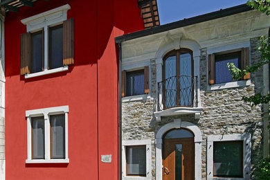 Esempio della facciata di una casa country