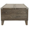 Chazney Contemporary Rustic Brown Lift Top Cocktail Table