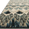 Loloi Vista Collection Rug, Taupe and Blue, 3'9"x5'2"