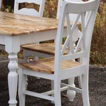 Spalted Maple Dining Table Set