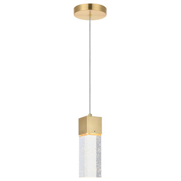 Novastella 1 Light Pendant in Gold with Clear Royal Cut Crystal