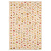 Cat's Paw Pastel Micro Hooked Wool Rug, 2'x3'