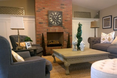 Family room - traditional family room idea in Phoenix