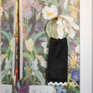 Moody Botanicals Meet Garden Maximalism in a Statement-Making Powder Room
