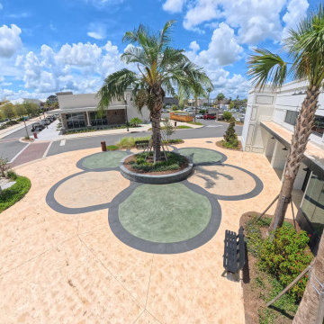 Middleton Flower Plaza | Exposed Aggregate