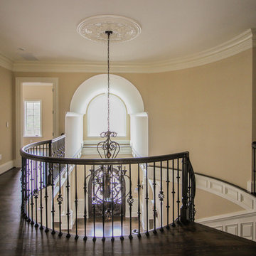 Project #45 | Curved Oak & Wrought Iron Staircase