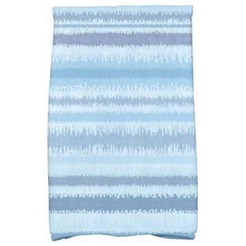Raya De Agua, Stripe Print Hand Towel, Light Blue