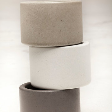 Concrete Planters - Set of 3 Pots