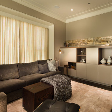 Neutral Textural Family Room