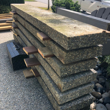 New Composite Deck and Aggregate Stair Stringer Rebuild + Paint