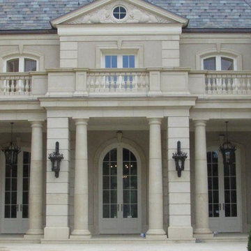 Limestone Panels, Limestone Columns, Limestone Balusters and Railing
