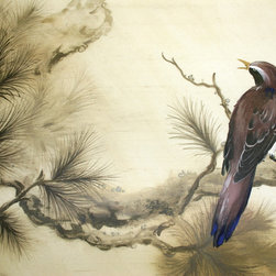 RL Goins Silk Bird Screen - Fine Art Prints