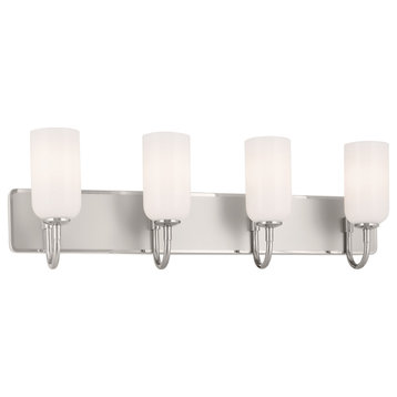 Solia 1 Light Wall Sconce, Brushed Nickel, Polished Nickel, 4 Light