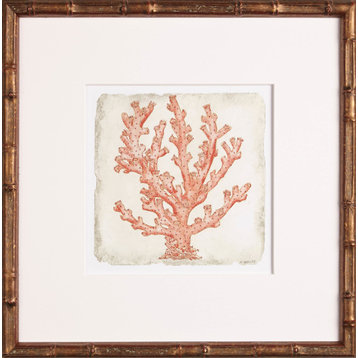 Coral in Gold Bamboo #3 Artwork