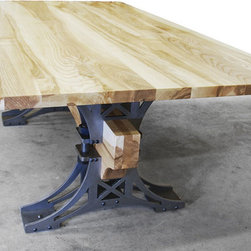 White Ash Truss Dining Table - Dining Tables