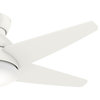 Casablanca 44" Isotope Ceiling Fan With Light Kit & Wall Control, Fresh White