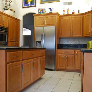 Butterscotch Maple Kitchen Reface