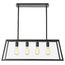 Quinn Black Glass Chandelier