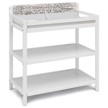 Suite Bebe Hayes Traditional Wood Changing Table in White/Natural