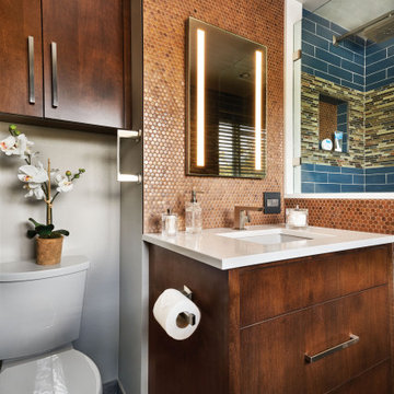 Portland Bath w/ Copper penny tile