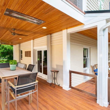 Design Builders Infratech infrared heaters on screened porch in Northern Virgini