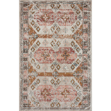 Muted Mosaic Southwestern Woven Indoor Outdoor Rug, 7'9"x9'9"