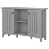 Bush Furniture Salinas Accent Storage Cabinet With Doors, Cape Cod Grey