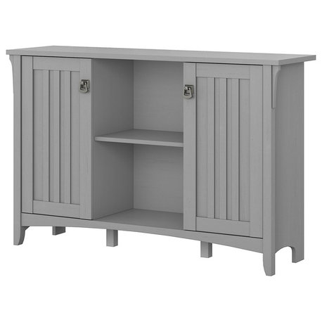 Bush Furniture Salinas Accent Storage Cabinet With Doors, Cape Cod Grey