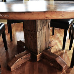 Round Reclaimed Wood Tables - Products