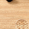 "Garnet" (6' x 9') Jute Wool Rug, Hand Loomed by Artisan Rug Maker