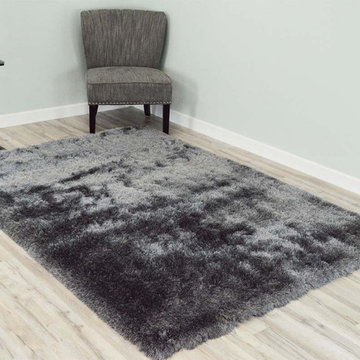 Melin Shaggy Area Rug - Dark Grey