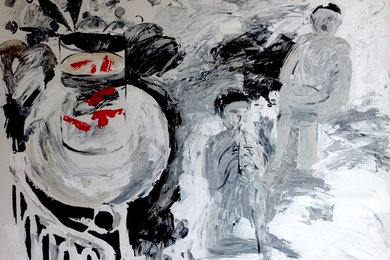 Painting "Homage to Henri Matisse"